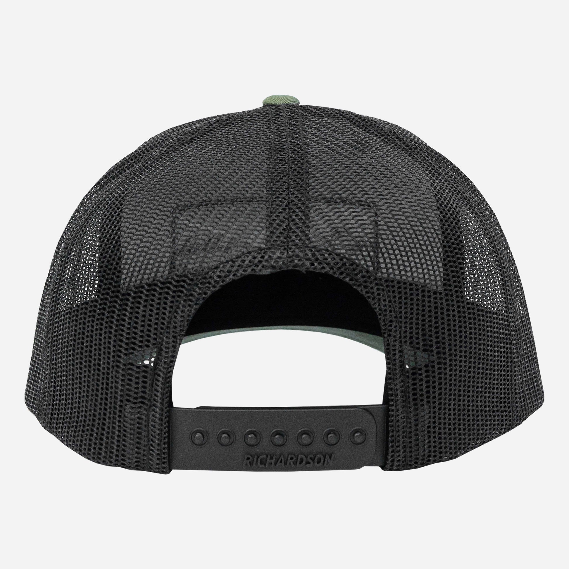 Vapor Apparel Sun Protection Five Panel Trucker - EM - Sunset Horizon - Warm Blacks