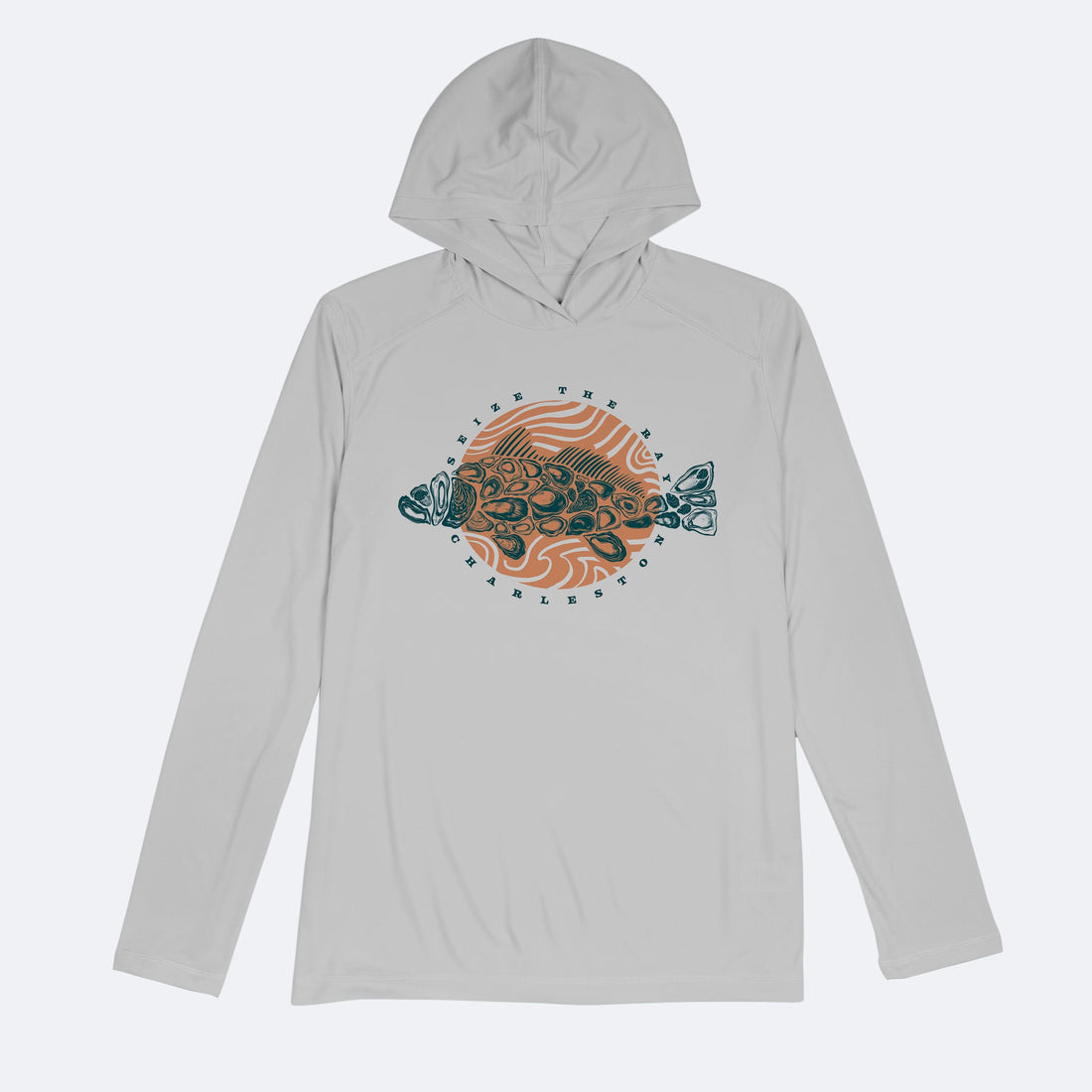 Vapor Apparel Sun Protection Men's Oyster Fish Solar Hoodie