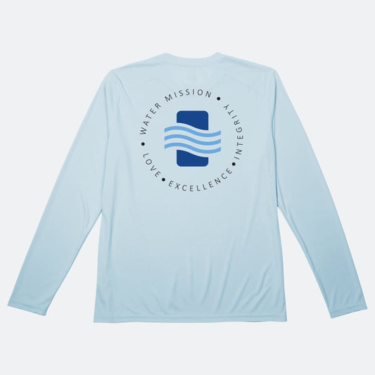 Men's Water Mission Text Circle Eco Sol Long Sleeve