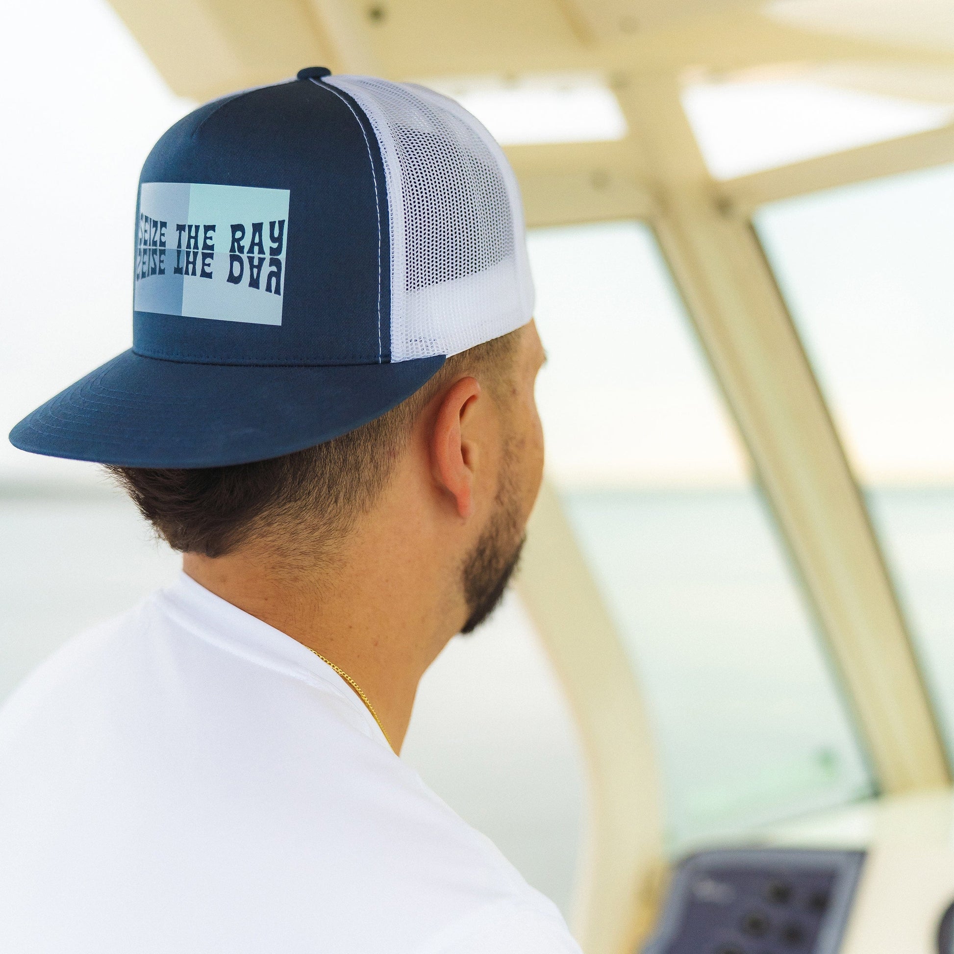Vapor Apparel Sun Protection Seize the Day Reflection Classic Trucker Hat