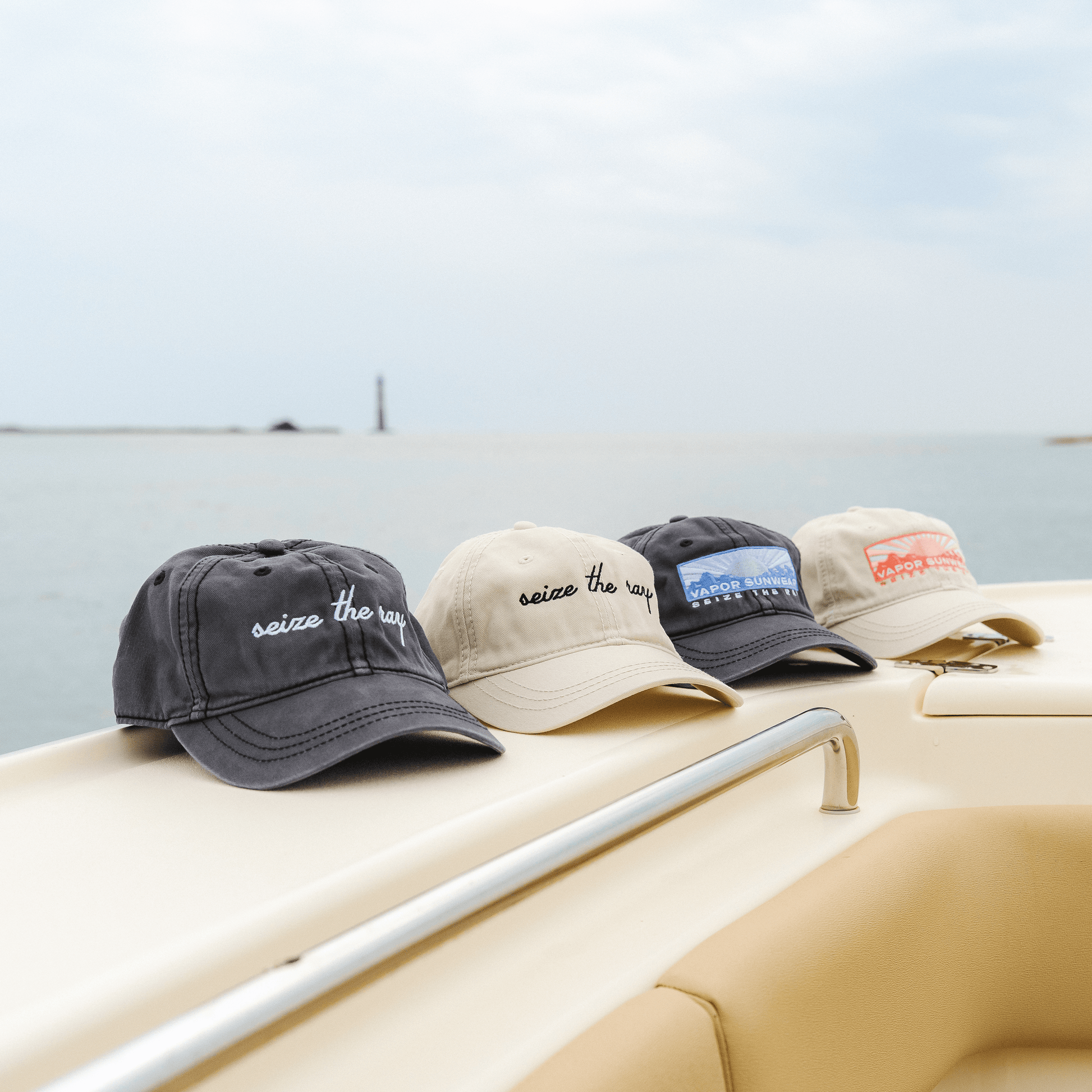 Vapor Apparel Sun Protection Seize the Ray Script Cap