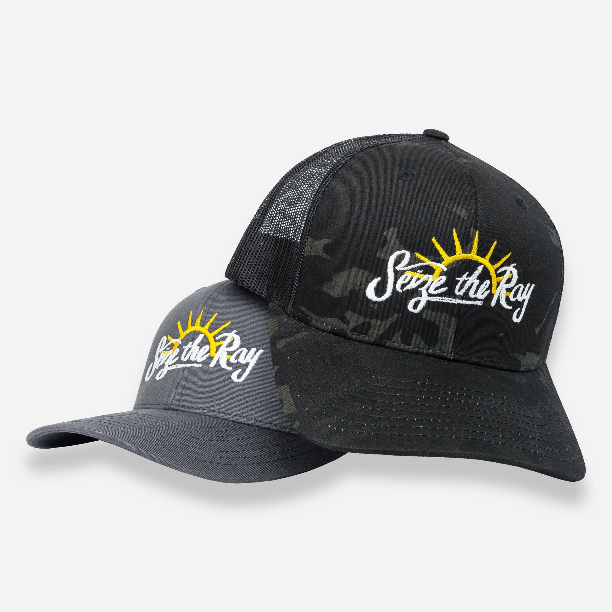 Vapor Apparel Sun Protection Sport-Tek Retro Trucker - EM - STR Sun - White/Yellow