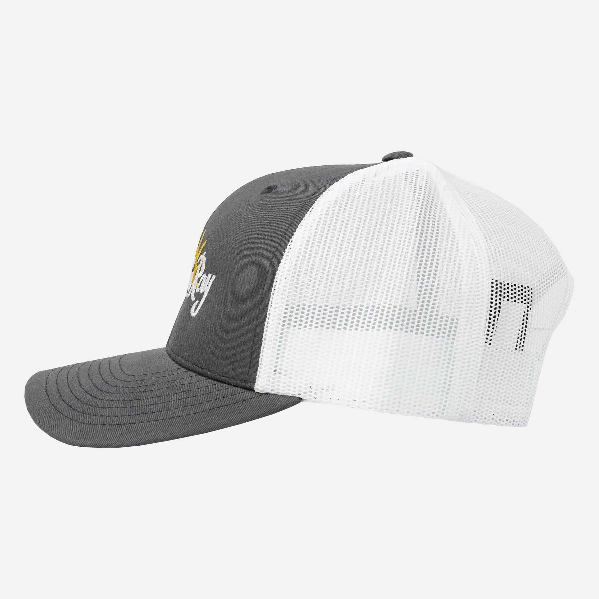 Vapor Apparel Sun Protection Sport-Tek Retro Trucker - EM - STR Sun - White/Yellow