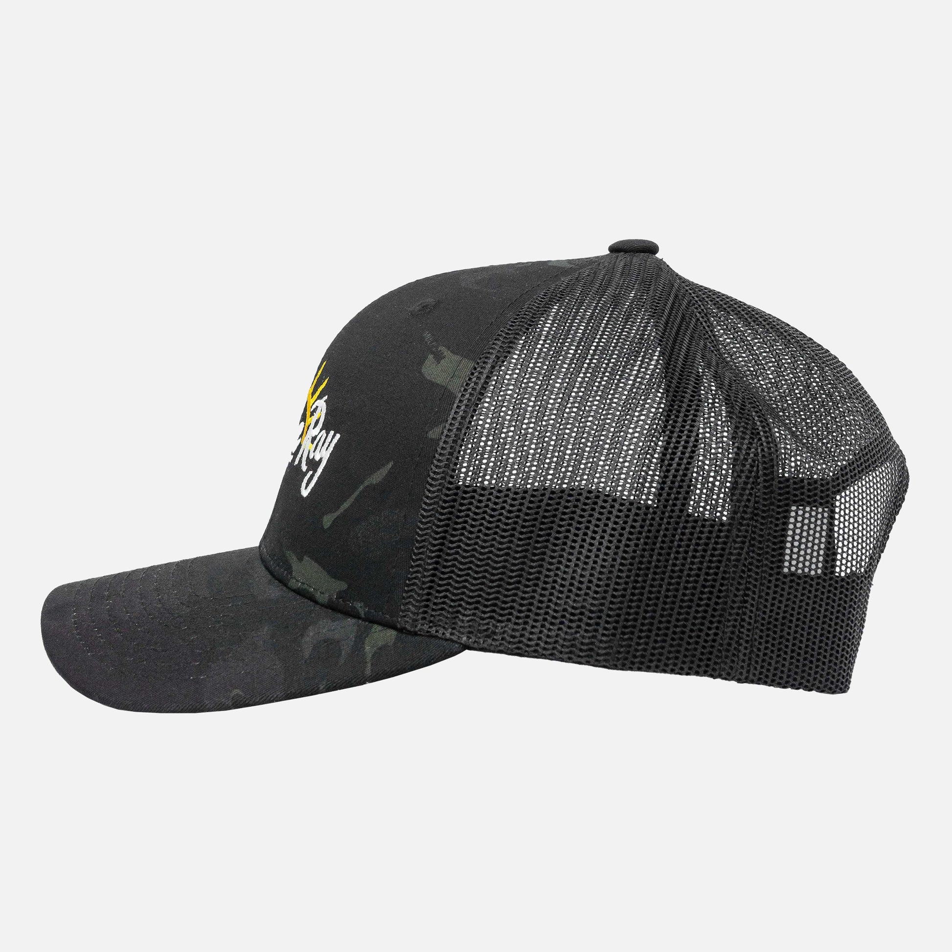 Vapor Apparel Sun Protection Sport-Tek Retro Trucker - EM - STR Sun - White/Yellow