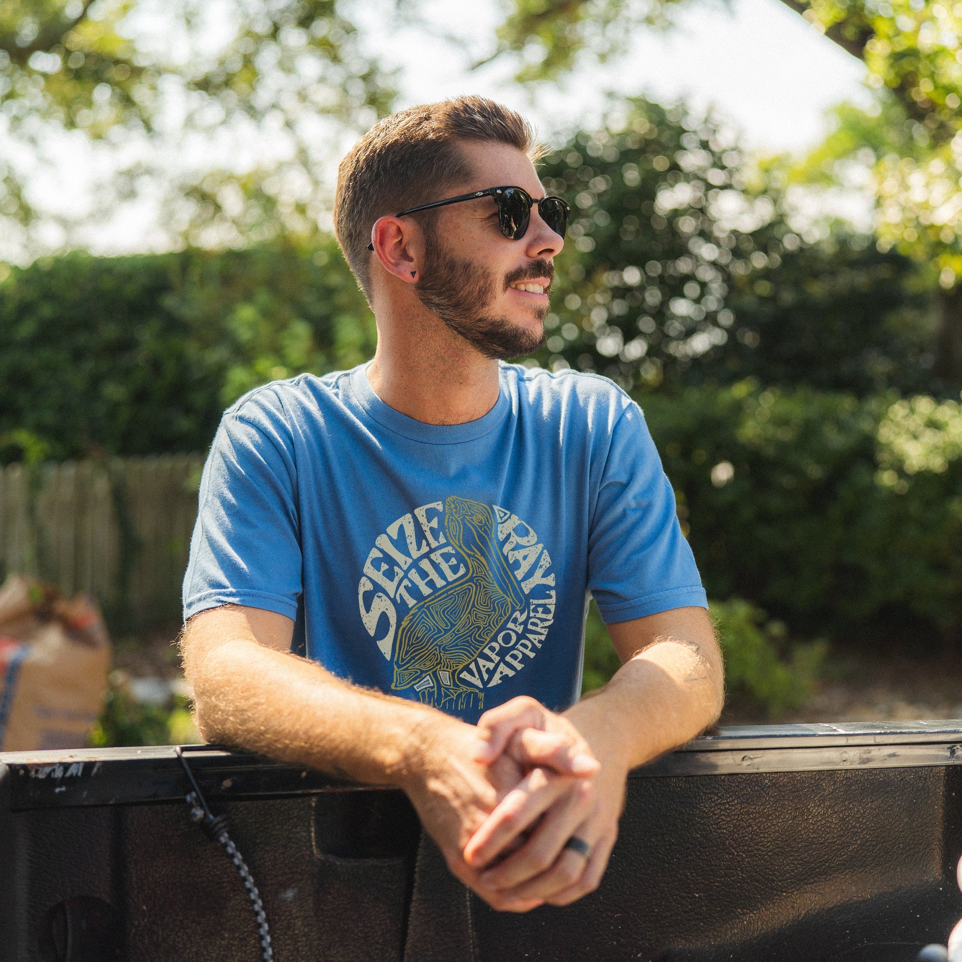 Vapor Apparel Sun Protection Topo Pelican Short Sleeve Tee