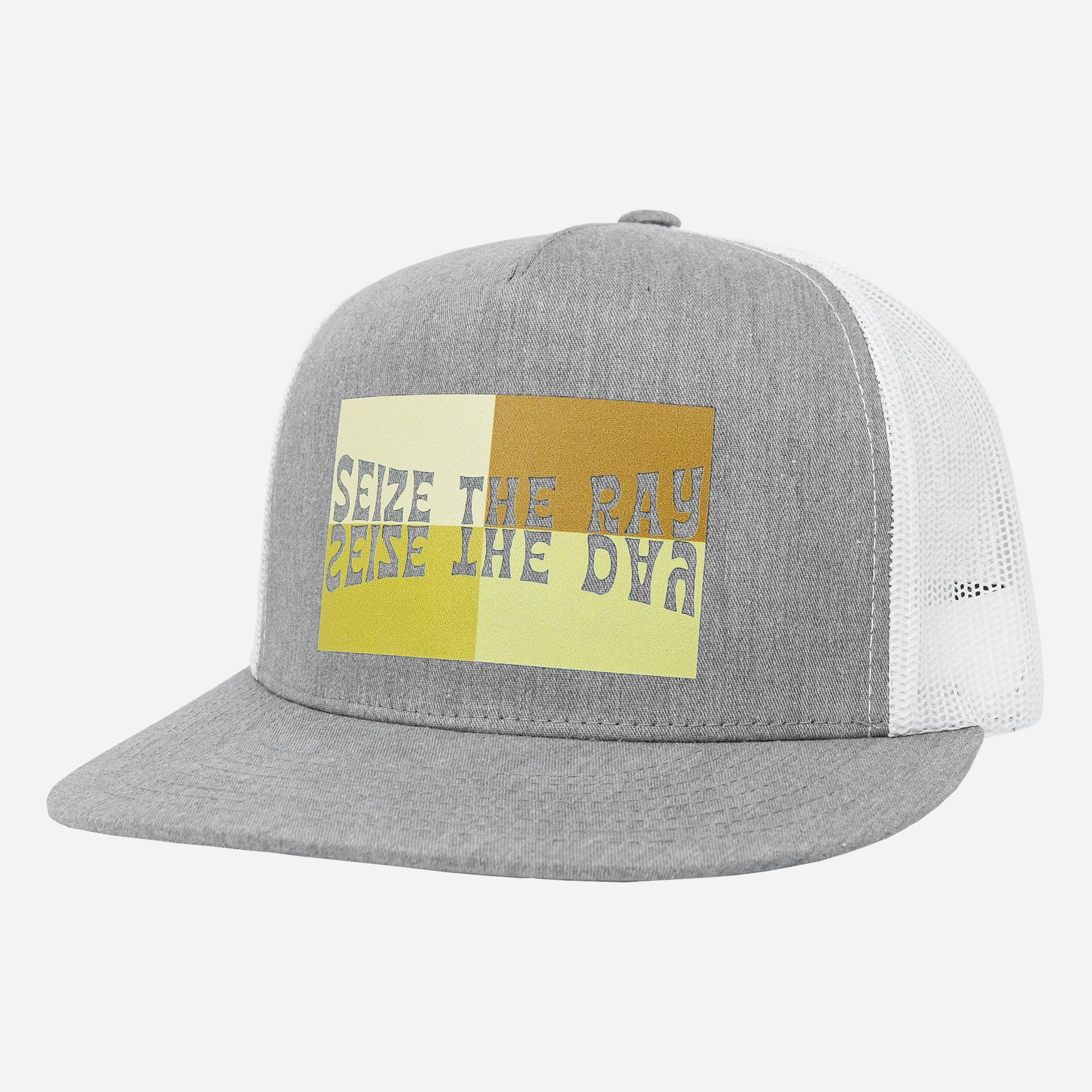 Vapor Apparel Sun Protection YP - 5-Panel Classic Trucker - DFX - STR/Seize the Day Blocks - Yellows