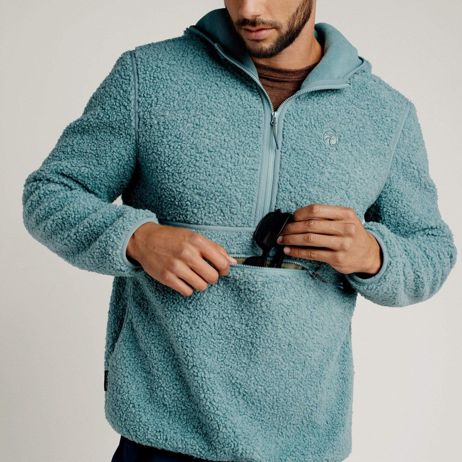 Vapor Apparel Sun Protection Men's Headwind Sherpa Hoodie