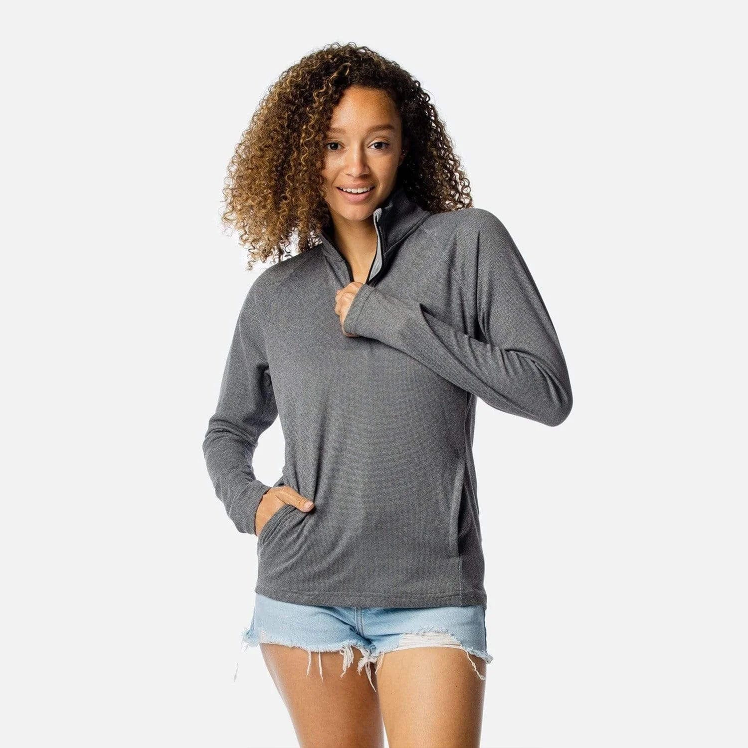 Vapor Apparel Sun Protection Women's Battery Quarter-Zip Pullover