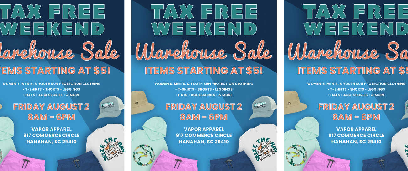 TAX-FREE Warehouse Sale Fri., Aug. 2!