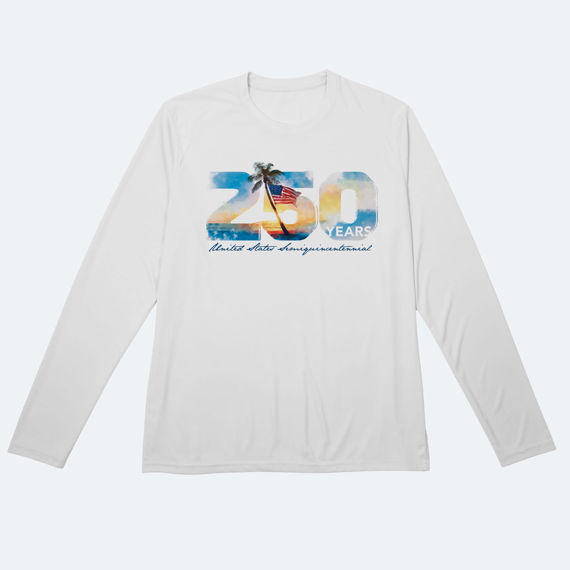 Vapor Apparel Sun Protection 250th Palm and Flag Solar Long Sleeve