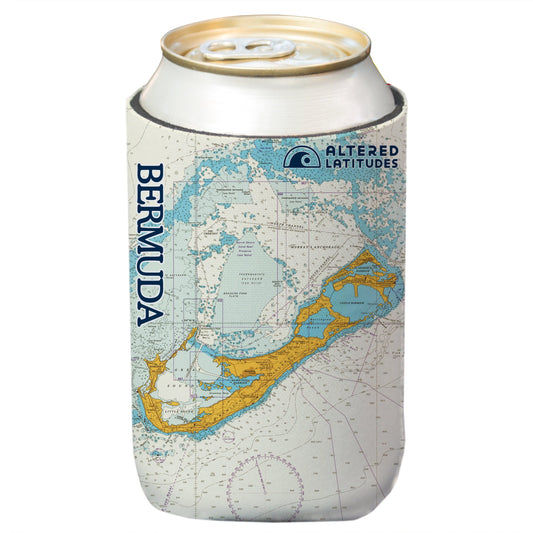 Bermuda Chart Can Cooler (4-Pack)