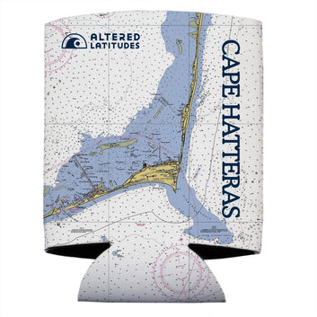 Cape Hatteras Chart Beverage Cooler (4-Pack)