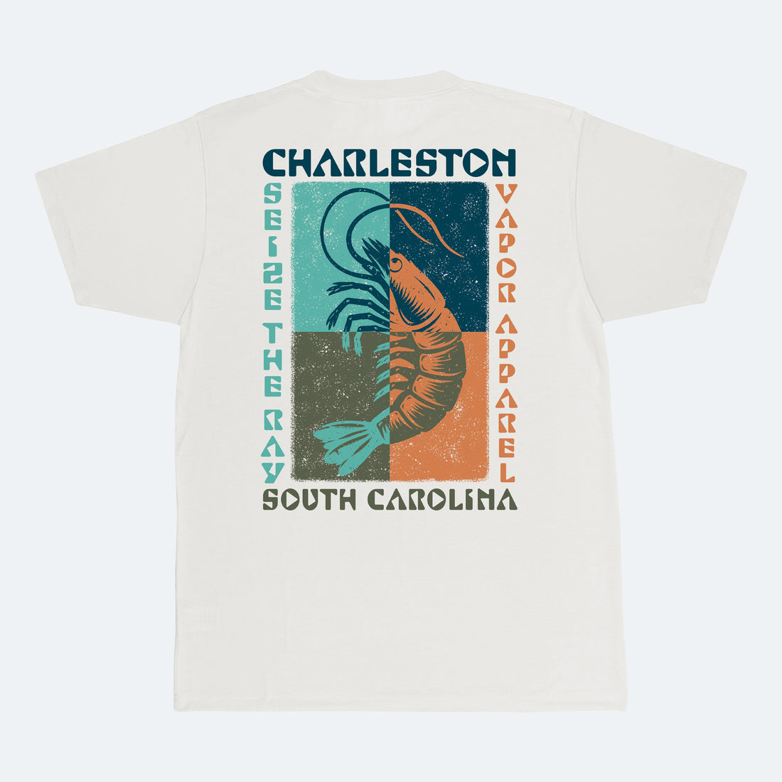 Vapor Apparel Sun Protection Colorblock Shrimp SpunSoft Tech Short Sleeve