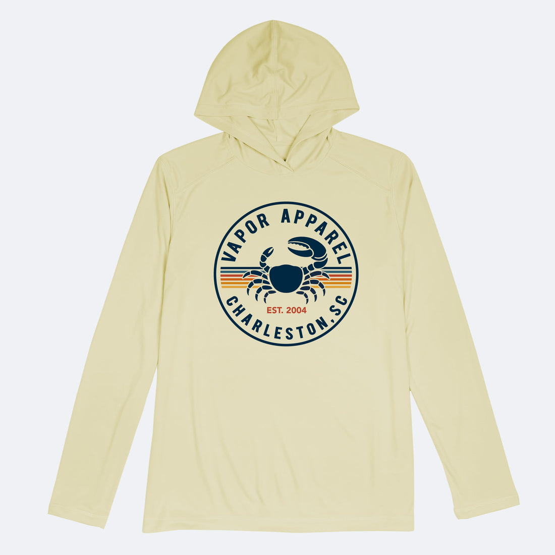 Vapor Apparel Sun Protection Crab Stamp Solar Hoodie