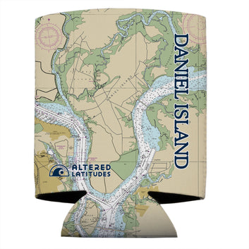 Daniel Island Chart Can Cooler (4-Pack)