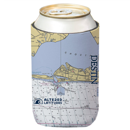 Destin Chart Can Cooler (4-Pack)