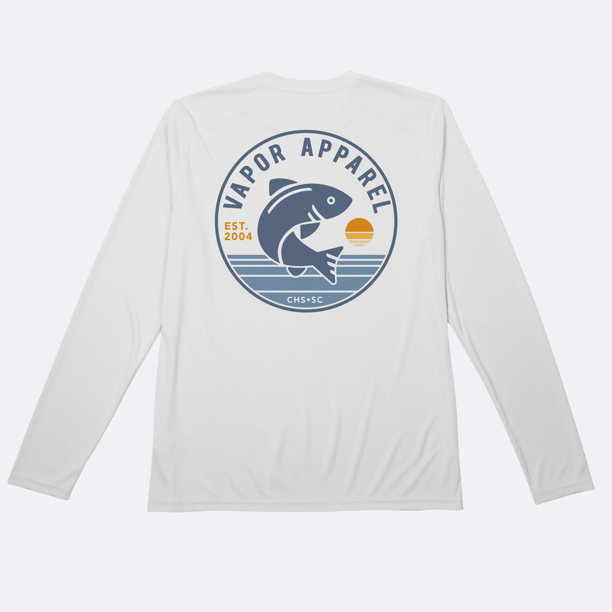 Vapor Apparel Sun Protection Fish Circle Solar Long Sleeve