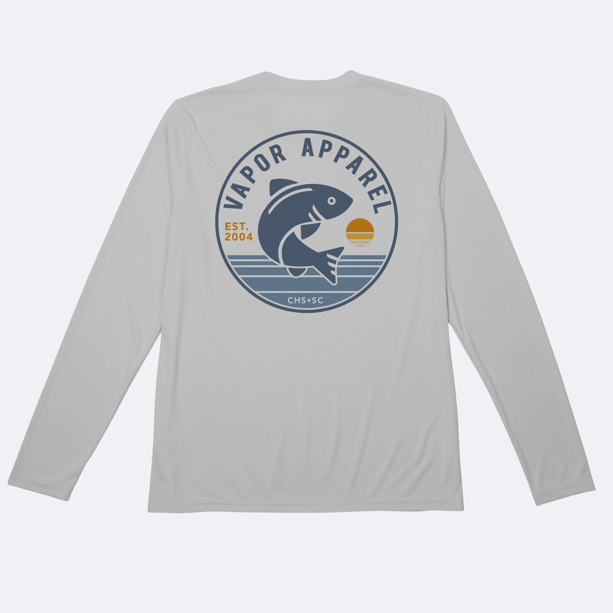 Vapor Apparel Sun Protection Fish Circle Solar Long Sleeve
