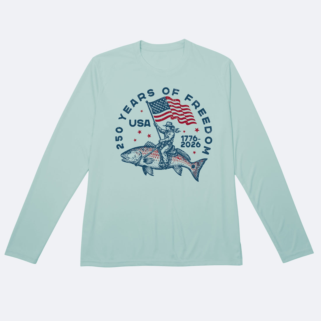 Vapor Apparel Sun Protection Fish Cowboy Solar Long Sleeve
