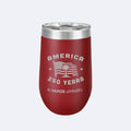 Vapor Apparel Sun Protection Flag + Palm 16oz Wine Tumbler