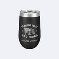 Vapor Apparel Sun Protection Flag + Palm 16oz Wine Tumbler