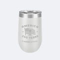 Vapor Apparel Sun Protection Flag + Palm 16oz Wine Tumbler