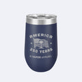 Vapor Apparel Sun Protection Flag + Palm 16oz Wine Tumbler