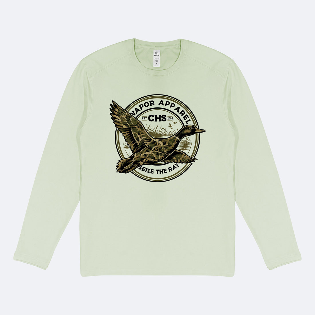 Vapor Apparel Sun Protection Grass Camo Duck Midweight Long Sleeve