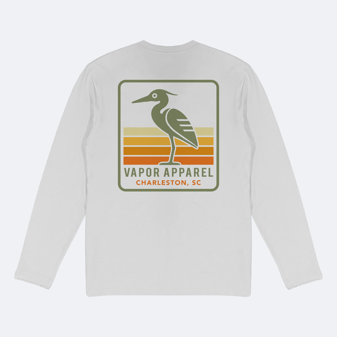 Vapor Apparel Sun Protection Heron Stripes Midweight Long Sleeve