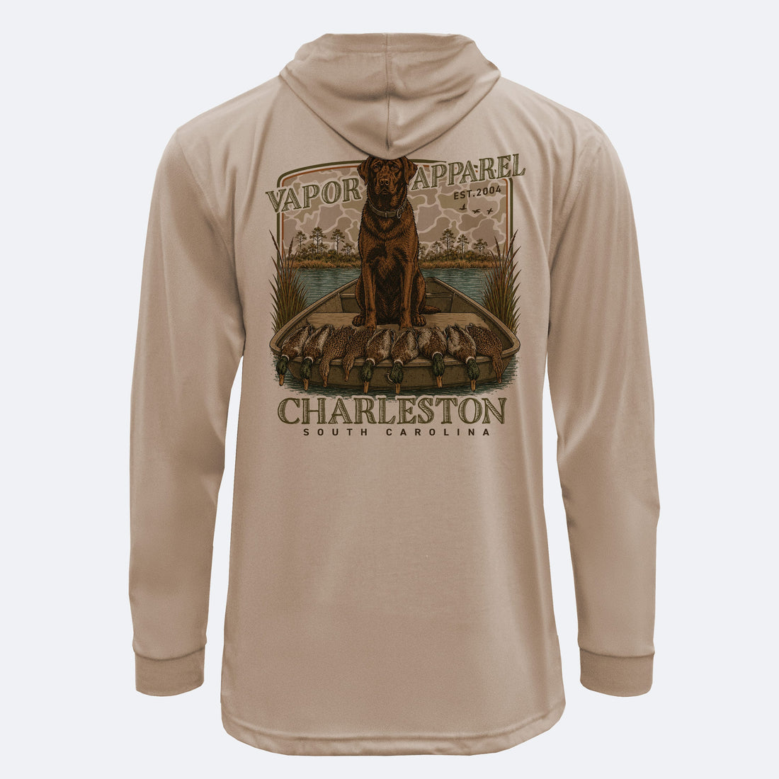 Vapor Apparel Sun Protection Hunting Boat Dog SpunSoft Tech Hoodie