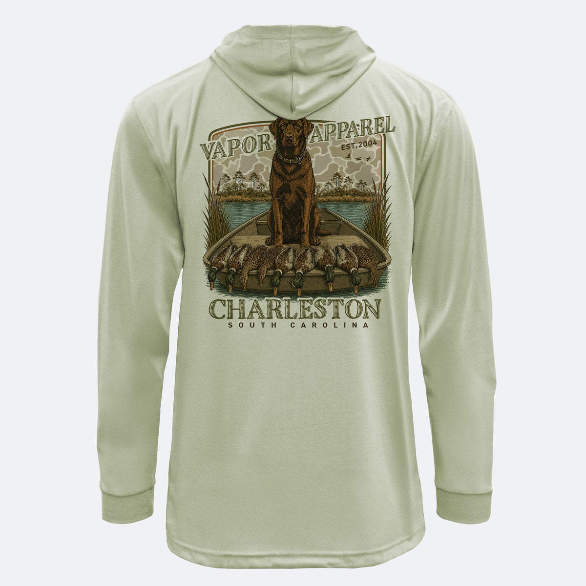 Vapor Apparel Sun Protection Hunting Boat Dog SpunSoft Tech Hoodie