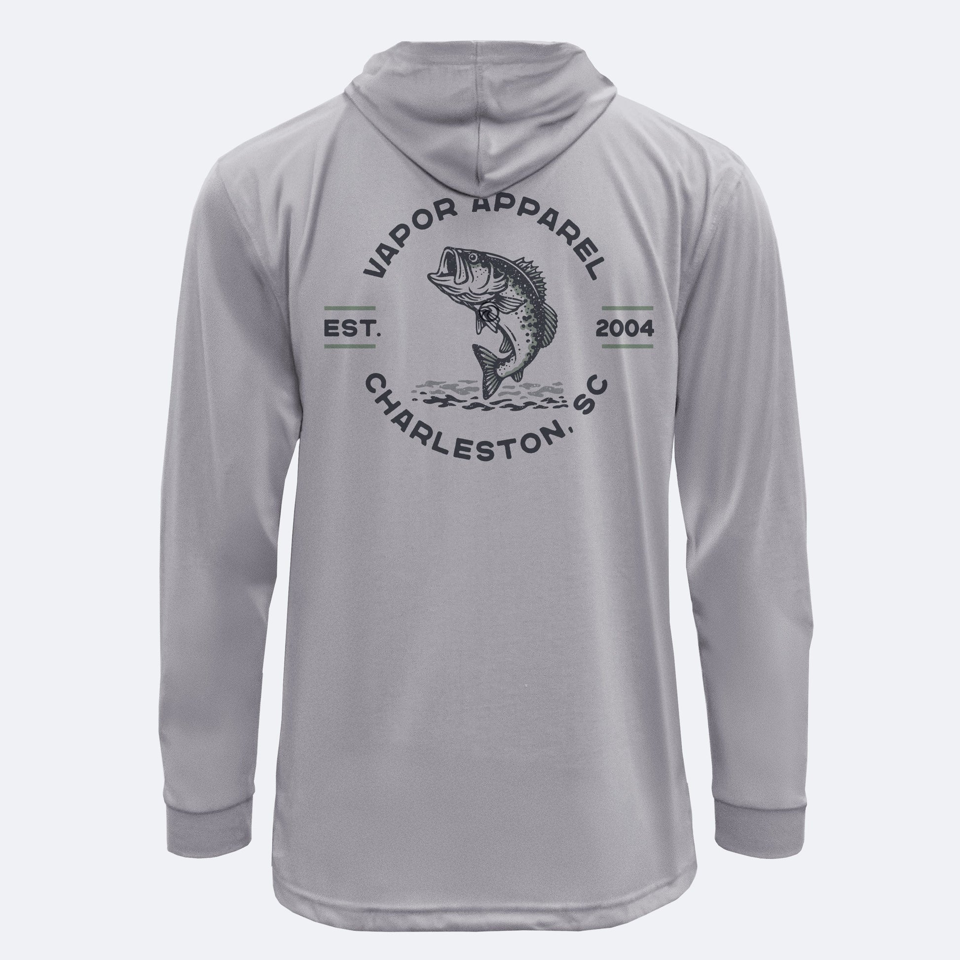 Vapor Apparel Sun Protection Jumping Bass SpunSoft Tech Hoodie