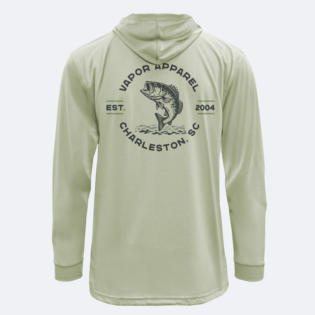 Vapor Apparel Sun Protection Jumping Bass SpunSoft Tech Hoodie