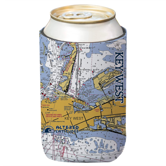 Key West Chart Beverage Cooler (4-Pack)