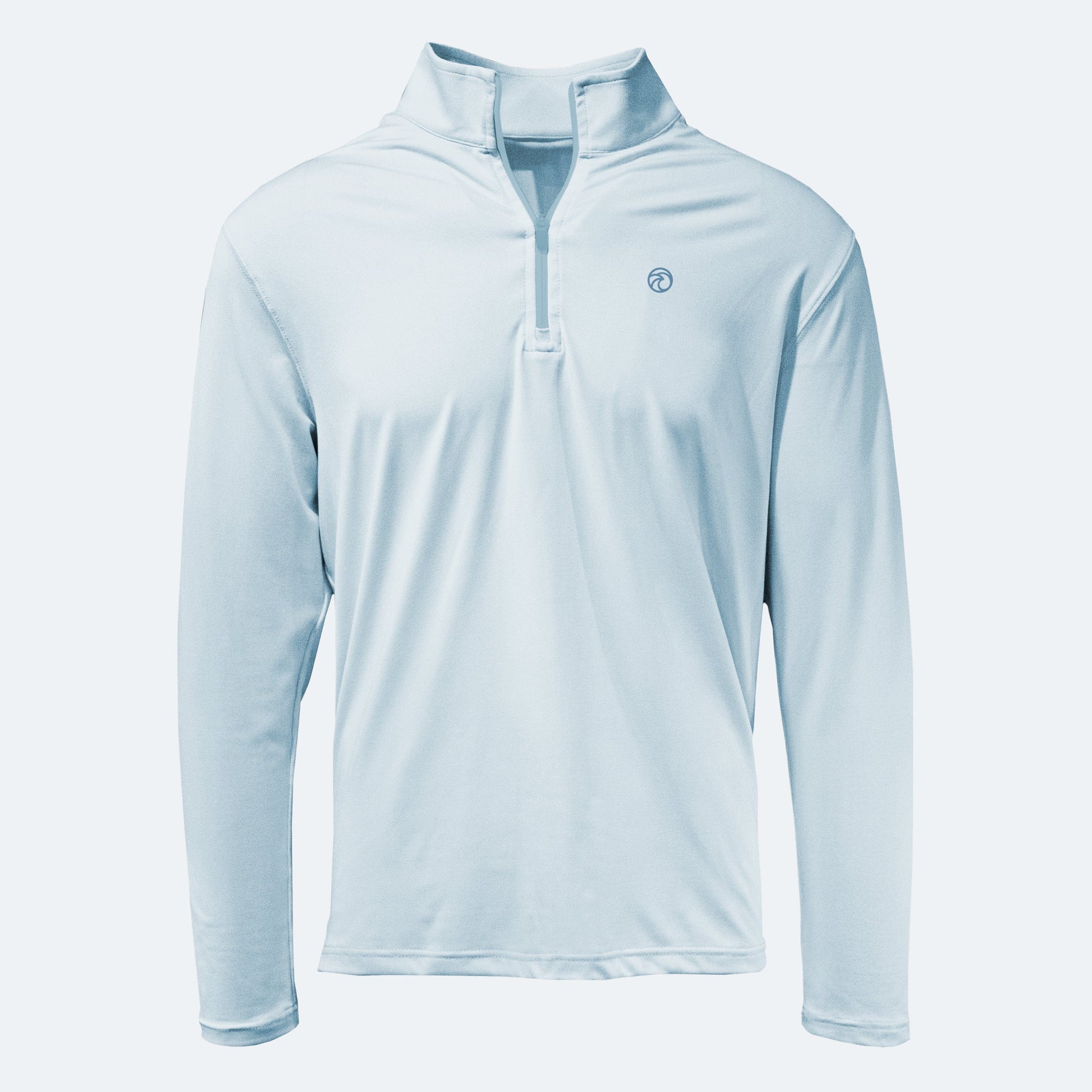 Vapor Apparel Sun Protection Men's Blue Wave Midweight Quarter-Zip