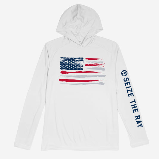 Men's Brushstrokes Flag Solar Hoodie