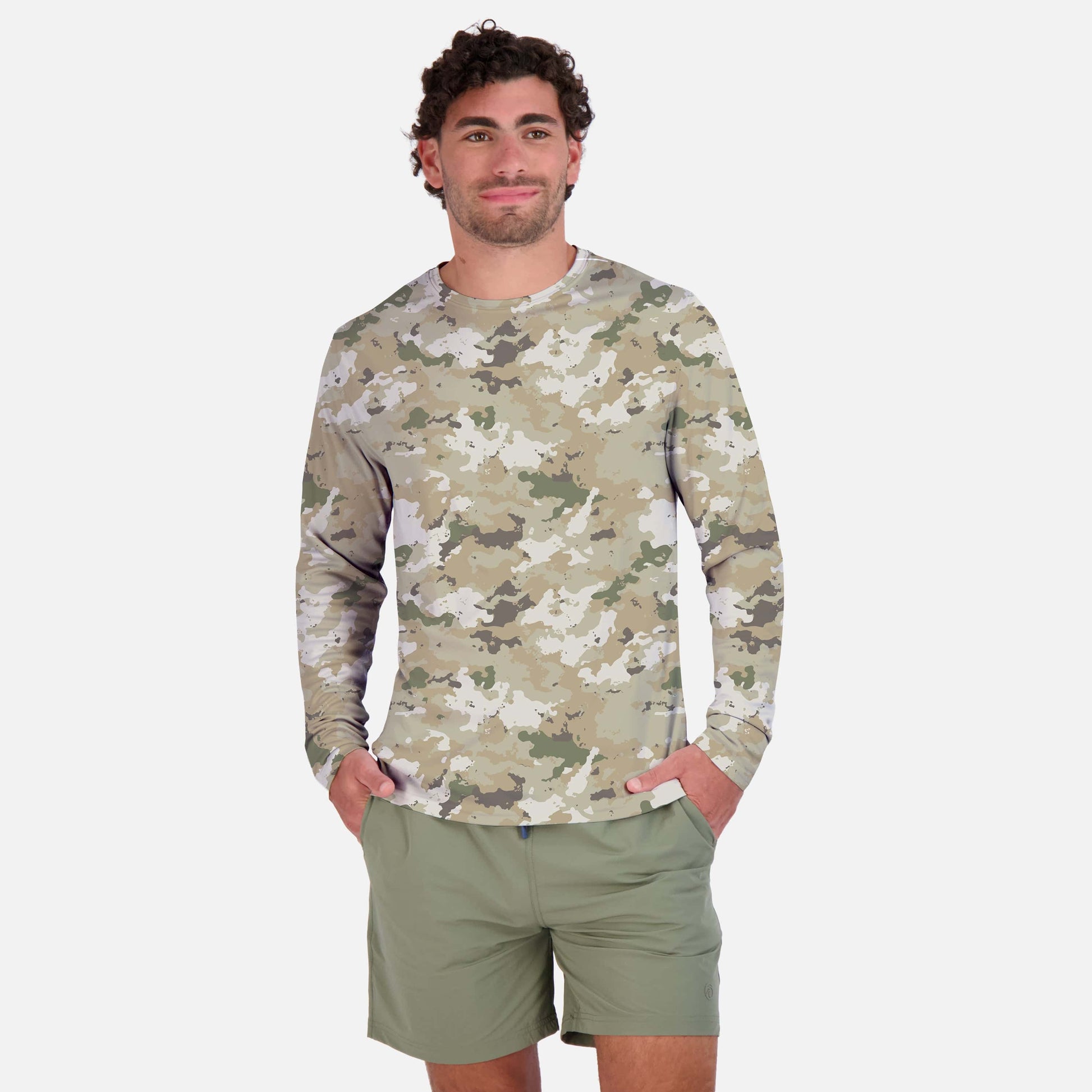 Vapor Apparel Sun Protection Men's Core Camo Solar Long Sleeve Shirt