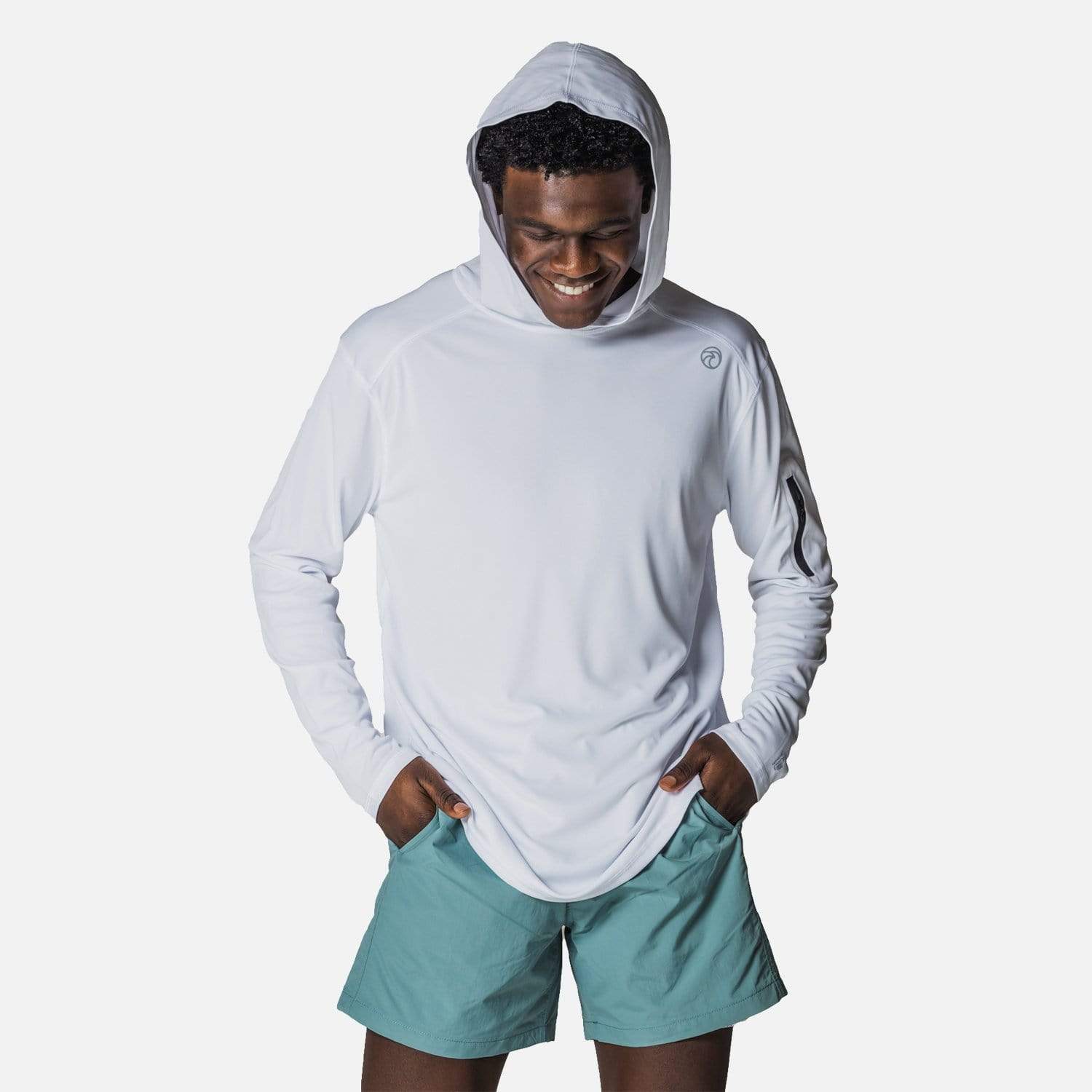 Vapor Apparel Sun Protection Men's Eco Sol Zippered Sleeve Hoodie