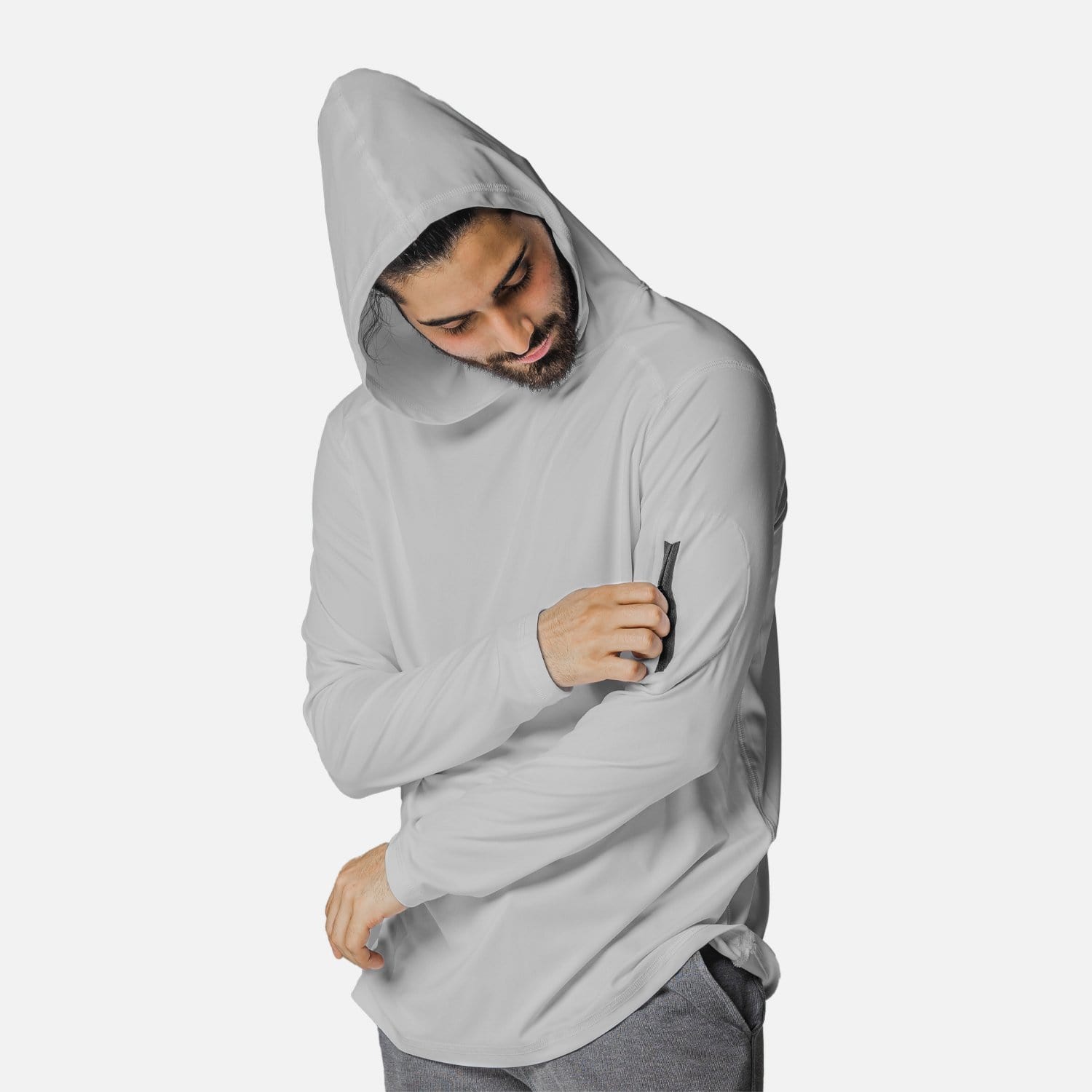 Vapor Apparel Sun Protection Men's Eco Sol Zippered Sleeve Hoodie