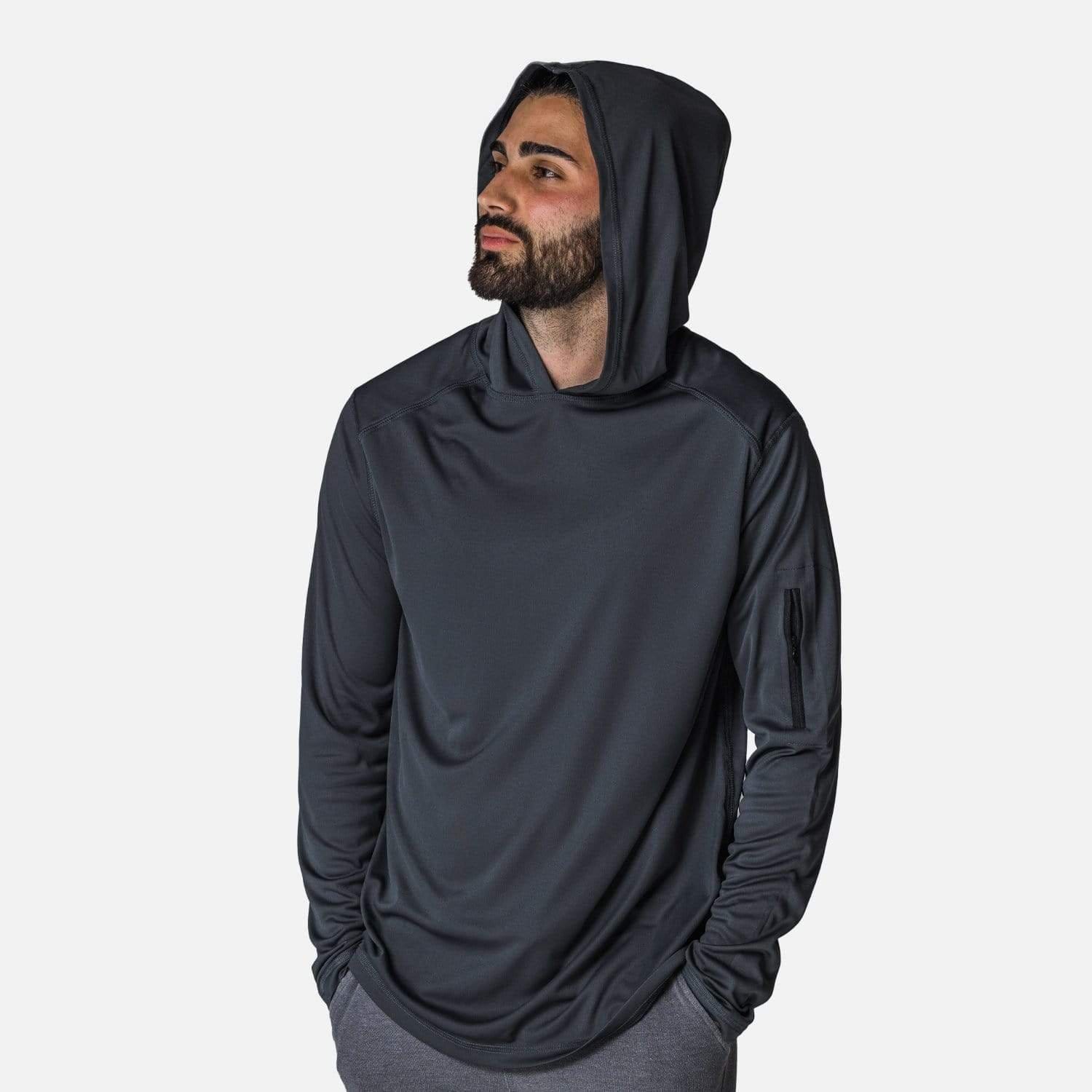 Vapor Apparel Sun Protection Men's Eco Sol Zippered Sleeve Hoodie