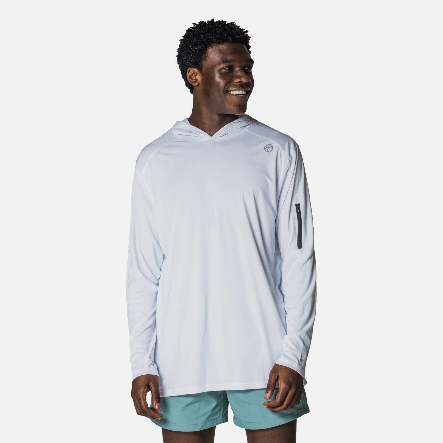 Vapor Apparel Sun Protection Men's Eco Sol Zippered Sleeve Hoodie