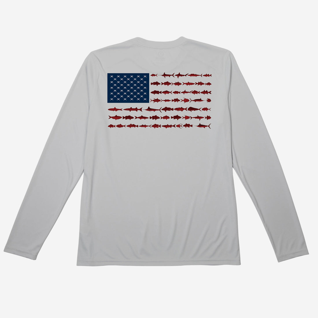 Vapor Apparel Sun Protection Men's Fish Flag Solar Long Sleeve