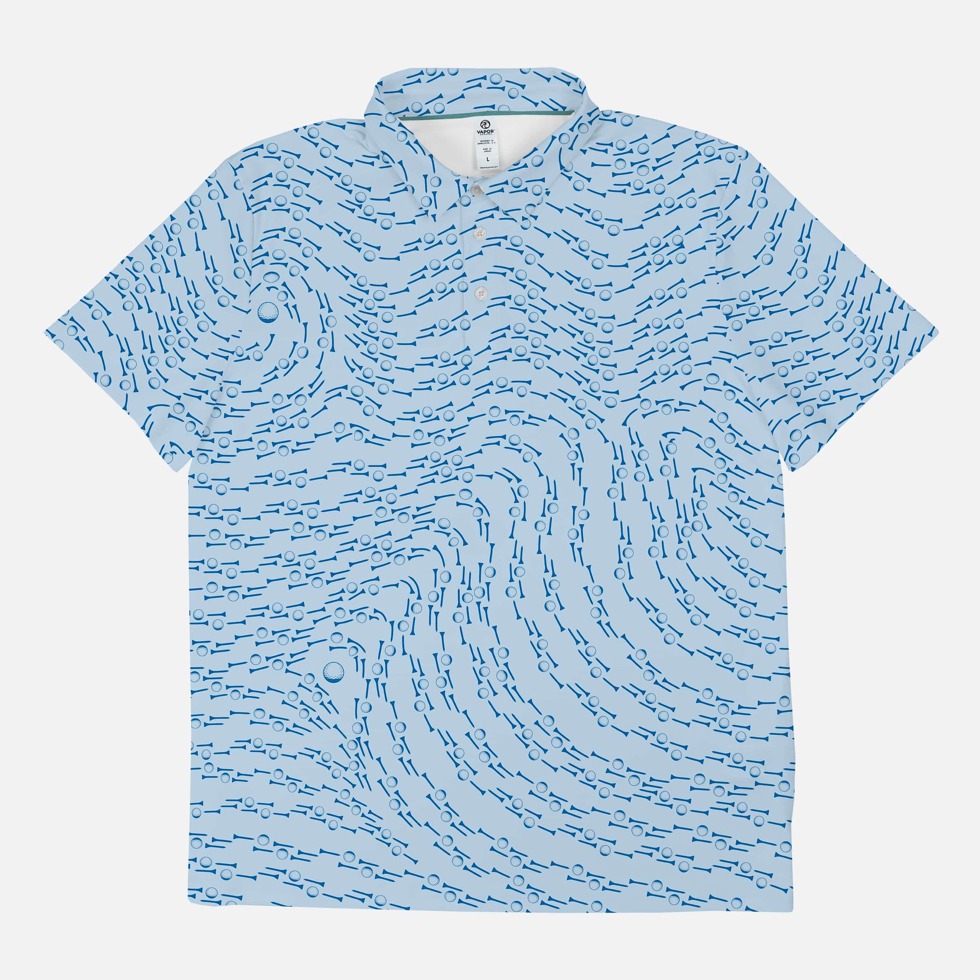 Vapor Apparel Sun Protection Men's Golf Tees Midweight Polo