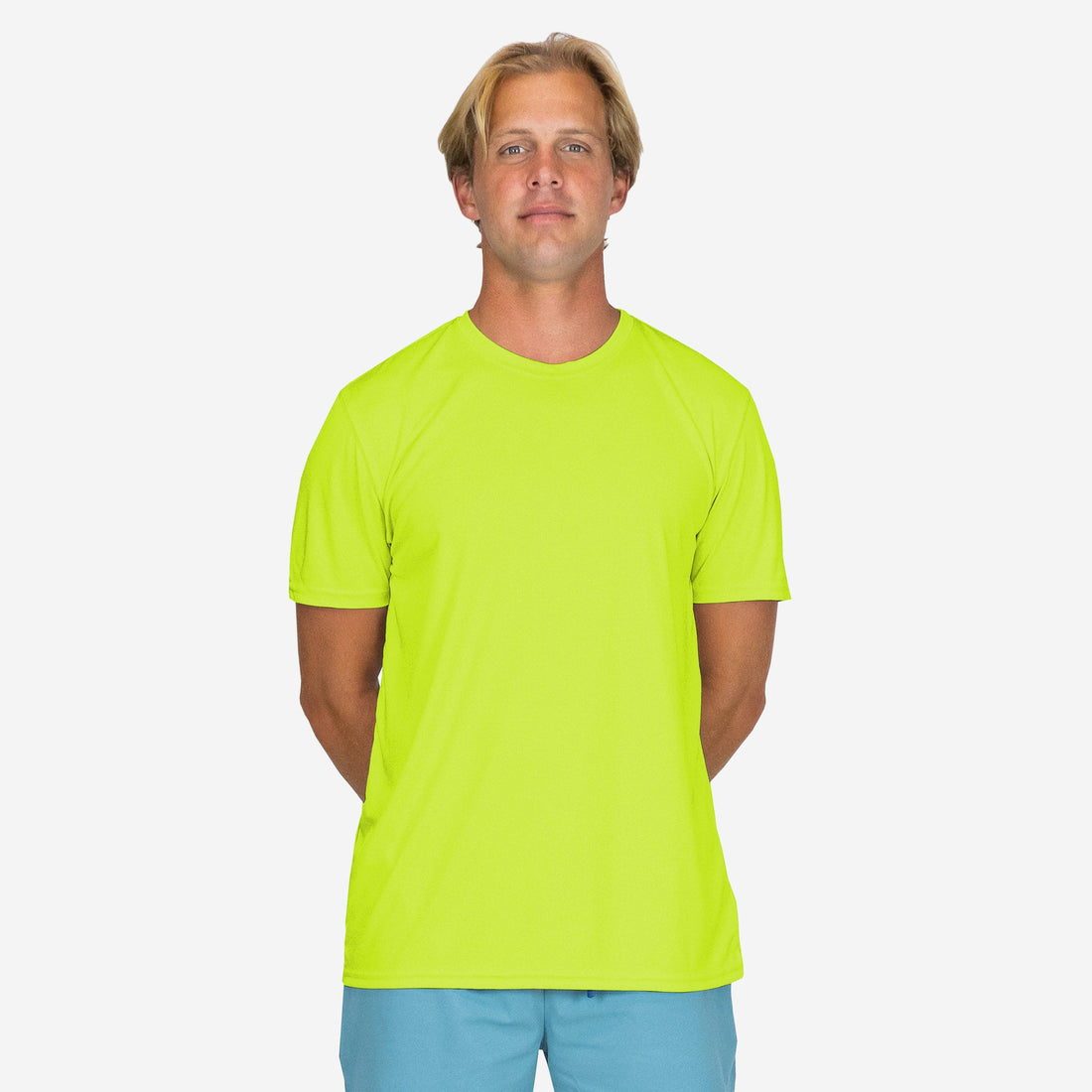 Vapor Apparel Sun Protection Men's Hi-Viz Solar Short Sleeve