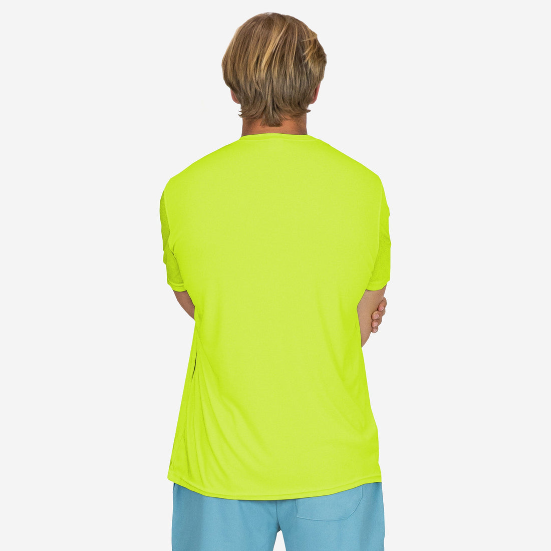 Vapor Apparel Sun Protection Men's Hi-Viz Solar Short Sleeve