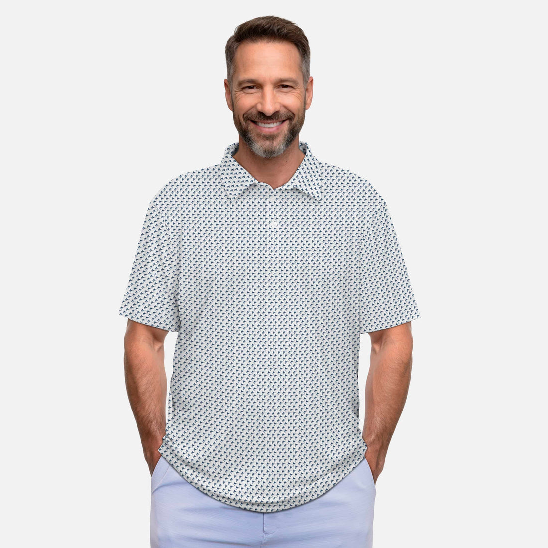 Vapor Apparel Sun Protection Men's Marlin Midweight Polo