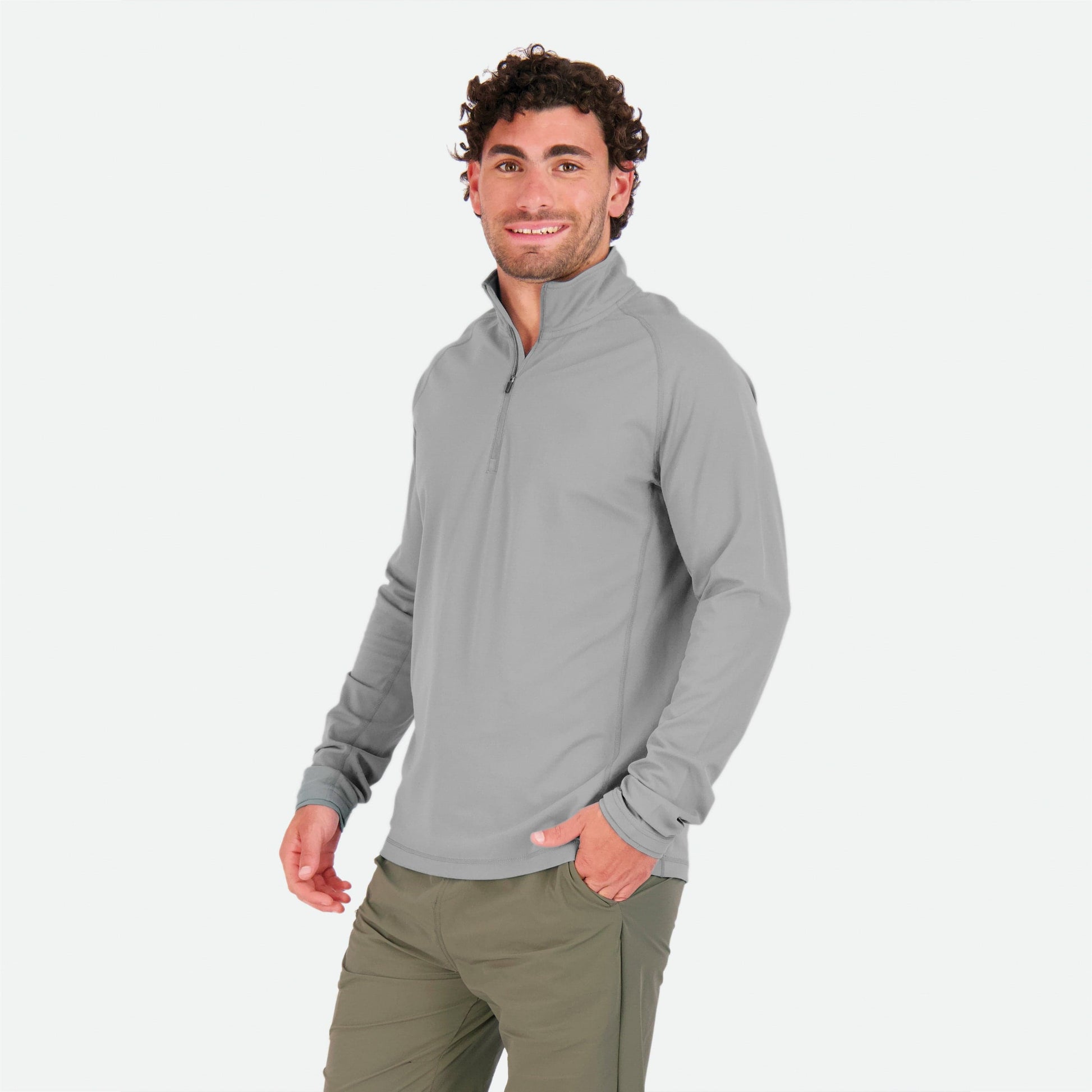 Vapor Apparel Sun Protection Men's Oasis Technical Quarter-Zip