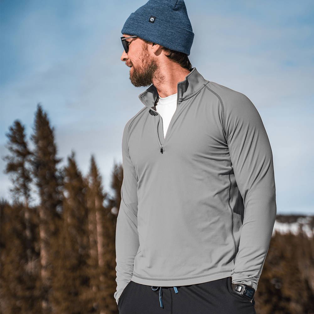 Vapor Apparel Sun Protection Men's Oasis Technical Quarter-Zip