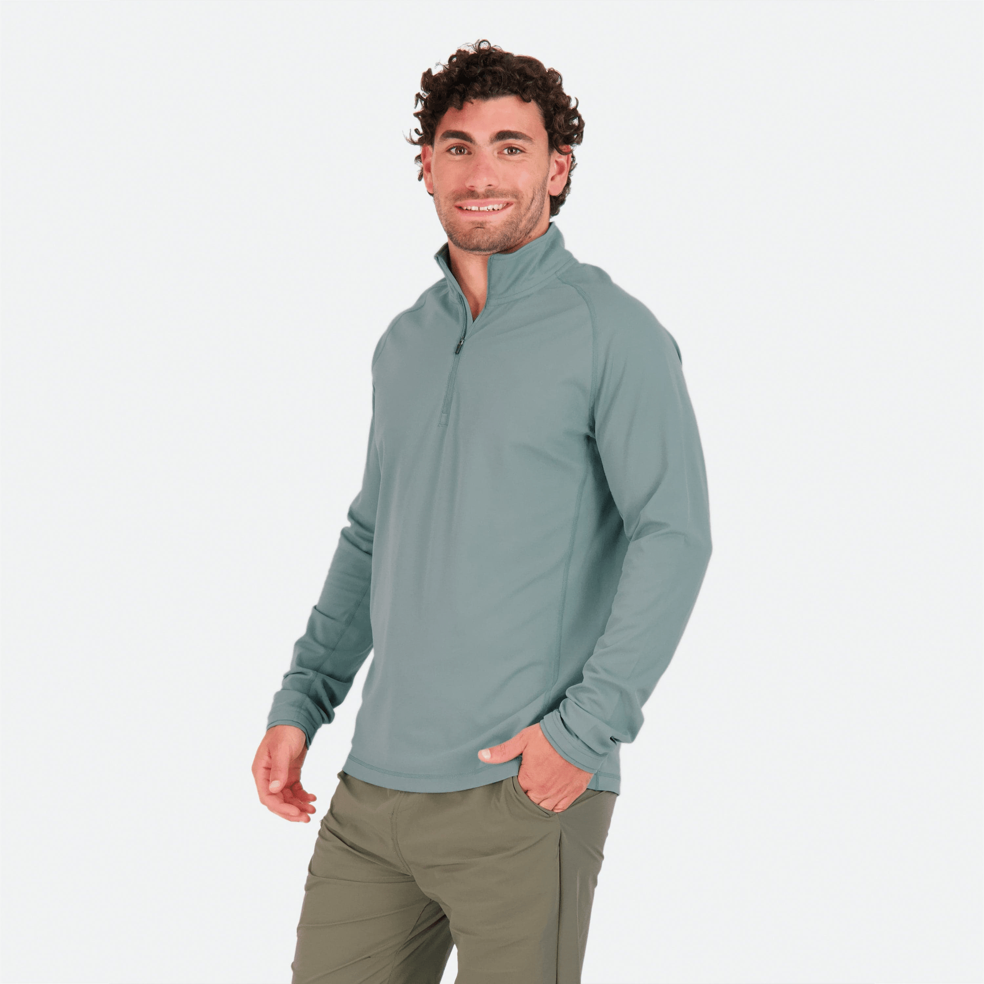 Vapor Apparel Sun Protection Men's Oasis Technical Quarter-Zip