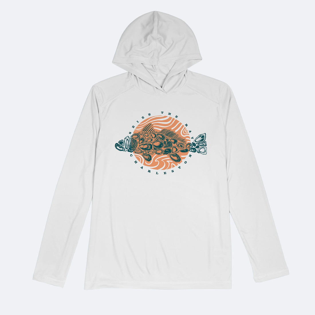 Vapor Apparel Sun Protection Men's Oyster Fish Solar Hoodie